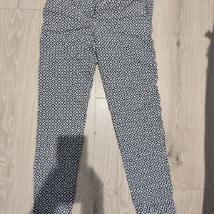 Have Black and White Geometric Skinny Pants